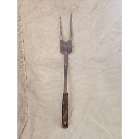 Vtg Kaylan Stainless Steel Meat Serving Fork 13” Utensil - Picture 6 of 7